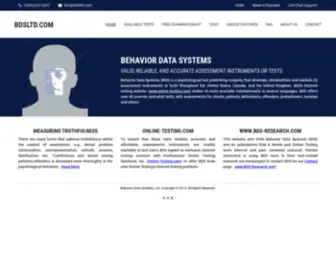 BDSLTD.com(Behavior Data Systems) Screenshot