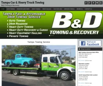 Bdtowingtampa.com(Tampa Towing Service) Screenshot