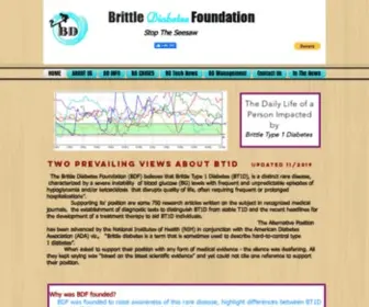 BDType1.com(Brittle Diabetes Foundation) Screenshot