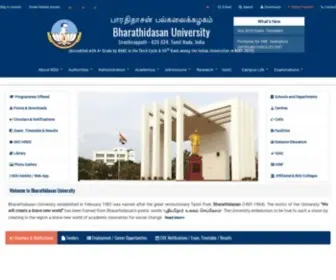 Bdu.ac.in(Bharathidasan University) Screenshot