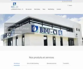 Bduci.com(Banque De l'Union CI) Screenshot