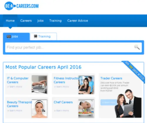 BE-A-Careers.com(Find Your Perfect Job) Screenshot