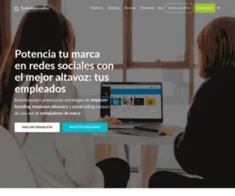 BE-Ambassador.com(Convierte a tus Empleados en Embajadores de Marca) Screenshot