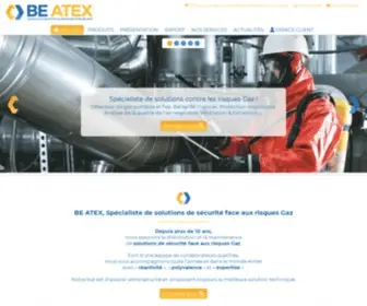 BE-Atex.com(Centre de maintenance agréé et Spécialiste de solutions de sécurité face aux risques gaz) Screenshot