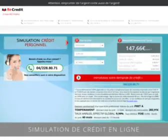 BE-Credit.com(Be-Crédit) Screenshot