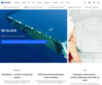 BE-Glass.de(Glasplatten nach Mass kaufen) Screenshot