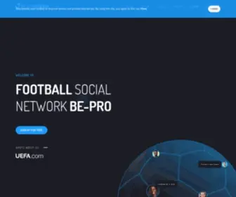 BE-Pro.com(Worldwide Football Social Network) Screenshot