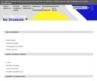 BE.brussels(Page d'accueil du portail de la Région de Bruxelles) Screenshot