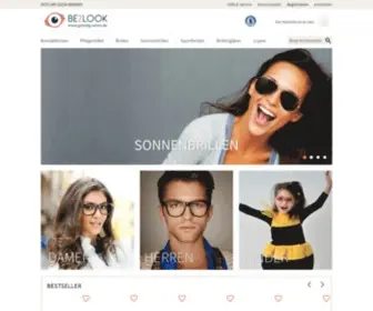 BE2Look.net(Billige Brillen online kaufen) Screenshot