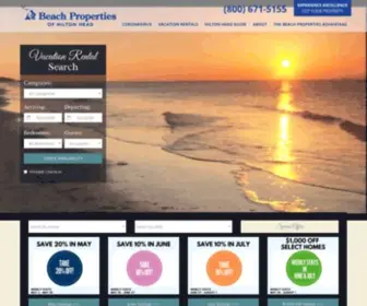 Beach-Property.com(Beach Properties of Hilton Head) Screenshot