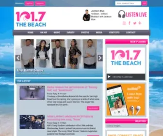 Beach1017.com(BEACH 101.7) Screenshot