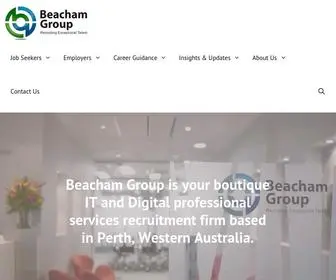 BeachamGroup.com(IT Recruitment / ICT Jobs in Perth) Screenshot