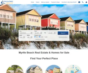 Beachandforestrealty.com(Myrtle Beach Real Estate) Screenshot