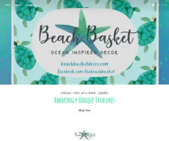 Beachbasketdecor.com(Beach Basket Ocean Inspired Decor) Screenshot