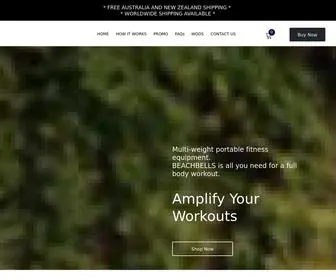 Beachbells.com.au(Worlds First Lightweight and Transportable Kettlebells) Screenshot