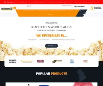 Beachcitieswholesalers.com(Wholesale Gold Medal Popcorn Machine Supplies) Screenshot