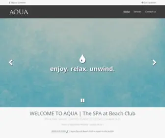 Beachclubaquaspa.com(Aqua Spa) Screenshot
