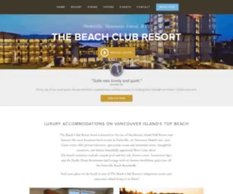 Beachclubbc.com(Parksville Hotels) Screenshot