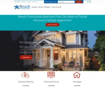 Beachcommunitybank.com(Beach Community Bank) Screenshot