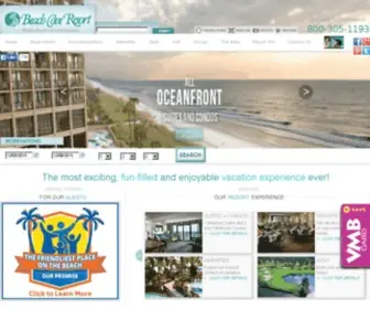 Beachcove.com(North Myrtle Beach Resorts) Screenshot