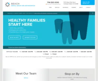 Beachdentalgroup.com(Dentist in Huntington Beach) Screenshot