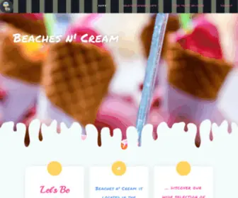 Beachesncream.ca(GELATO Shop) Screenshot