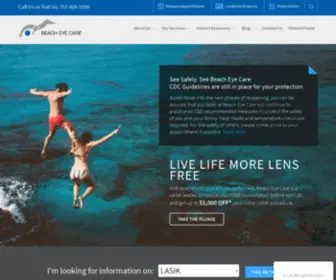 Beacheyecare.com(Beach Eye Care) Screenshot