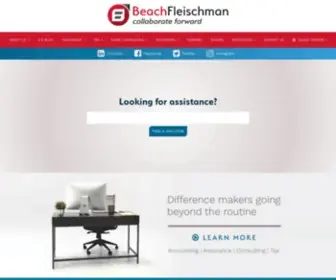 Beachfleischman.com(Accounting Firm) Screenshot