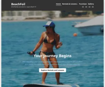 Beachfoil.com(EFoil Rentals and Lessons) Screenshot