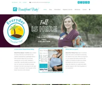 Beachfrontbabywraps.com(Versatile baby carriers keep baby close & secure) Screenshot