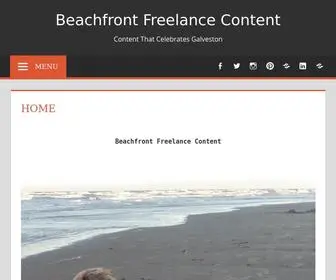 Beachfrontfreelancecontent.com(Content That Celebrates Galveston) Screenshot
