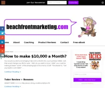 Beachfrontmarketing.com(Article marketing) Screenshot