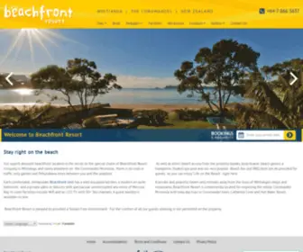 Beachfrontresort.co.nz(Beachfront Resort) Screenshot