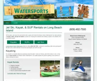 Beachhavenwatersports.com(Beach Haven Watersports on LBI) Screenshot