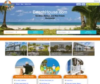 Beachhouse.com(Find beach house rentals and beach homes for sale. our specialty) Screenshot