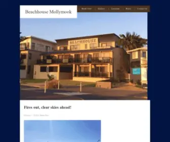 Beachhousemollymook.com(Mollymook's most beach front motel) Screenshot