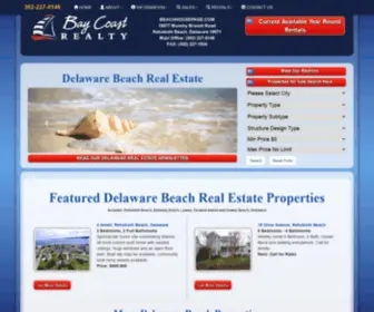 Beachhousepage.com(Rehoboth Beach Real Estate) Screenshot