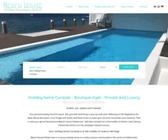 Beachhousepietermaai.com(Holiday home Curacao) Screenshot