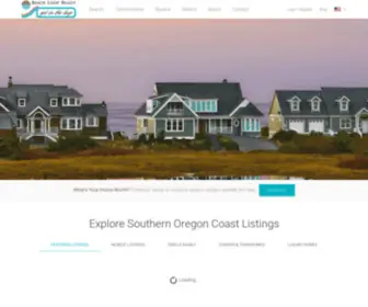 Beachlooprealty.com(Southern Oregon Coast Real Estate) Screenshot