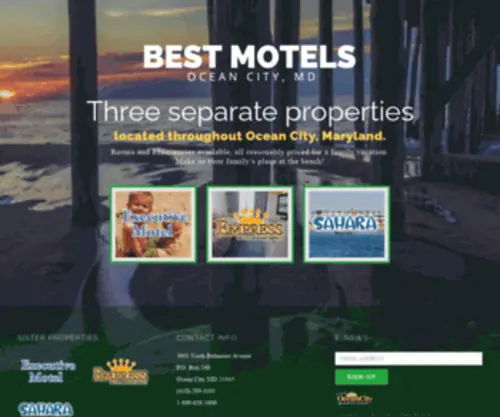 Beachmarkmotel.com(Motels Ocean City Maryland) Screenshot