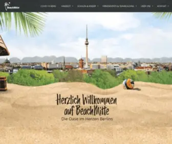 Beachmitte.de(Willkommen am Strand auf BeachMitte) Screenshot