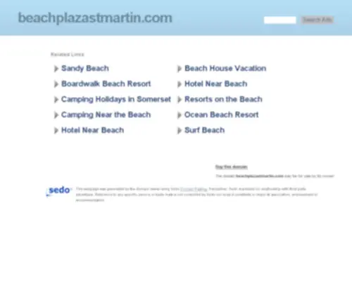 Beachplazastmartin.com(Hotel Beach Plaza) Screenshot