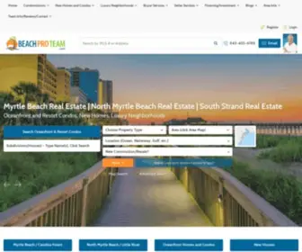 Beachproteam.com(Myrtle Beach Ocean Front Condos for Sale) Screenshot
