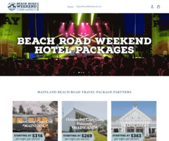 Beachroadweekendpackages.com(The official Beach Road Weekend music festival online store) Screenshot