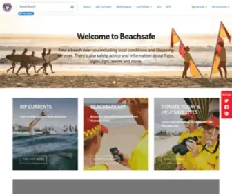 Beachsafe.org.au(SLSA Beachsafe) Screenshot