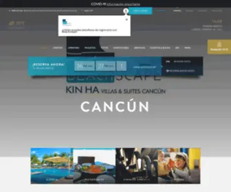 Beachscape.com.mx(Cancun Resort) Screenshot