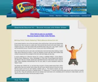 Beachsidebounce.com(Beachside Bounce Inc) Screenshot