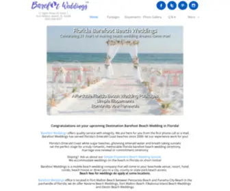 Beachsidebride.com(Barefoot Weddings®) Screenshot