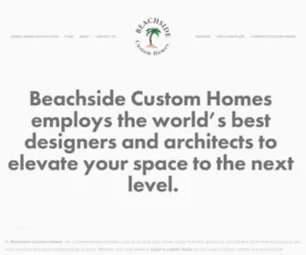 Beachsidecustomhomes.com(Beachside Custom Homes LLC) Screenshot