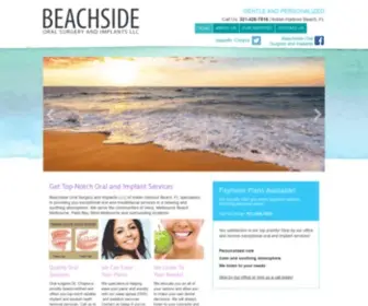 Beachsideoralsurgery.com(Oral surgeon) Screenshot